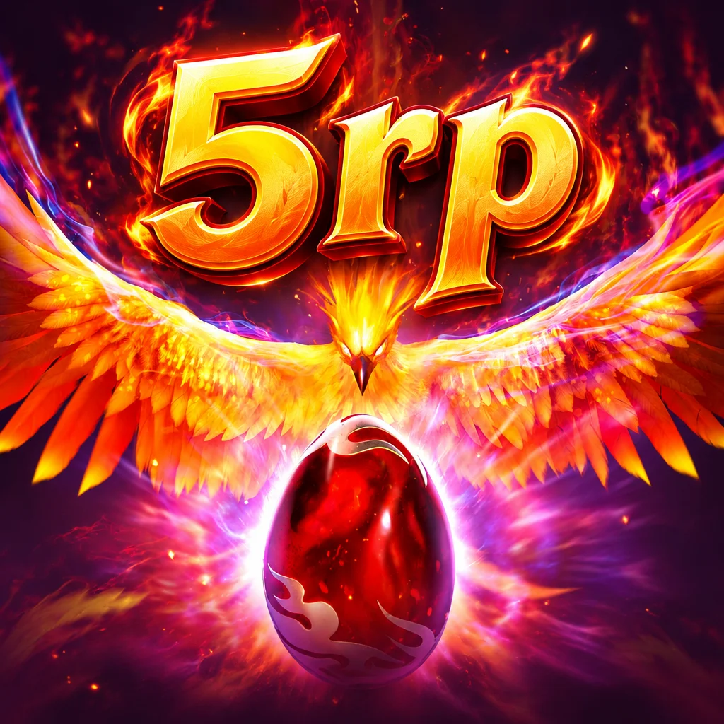 Burung api legendaris mengepakkan sayap membara dalam Phoenix Rises di 5rp